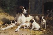 Otto Eerelman Dogs oil painting on canvas